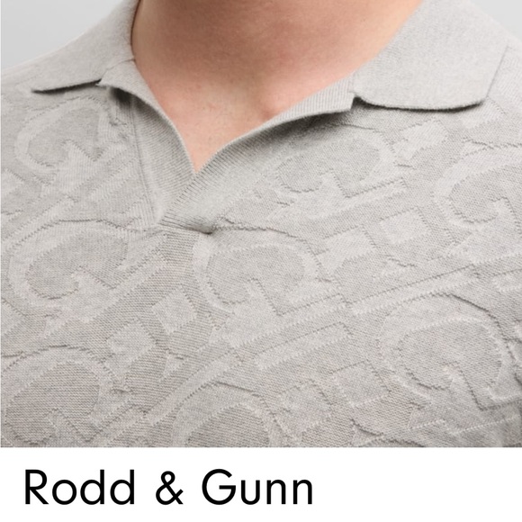 Rodd & Gunn Light Gray Polo Shirt - Picture 2 of 5